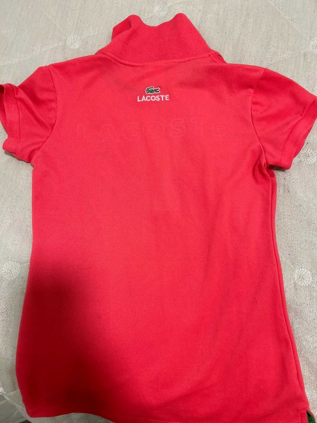Lacoste Pink Polo Shirt Girls image indicator(4)
