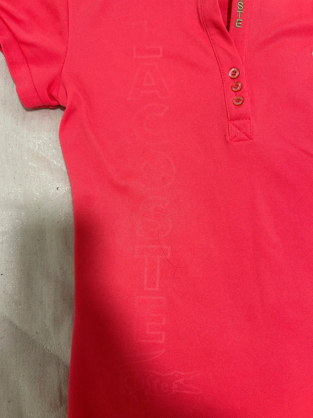 Lacoste Pink Polo Shirt Girls image indicator(2)