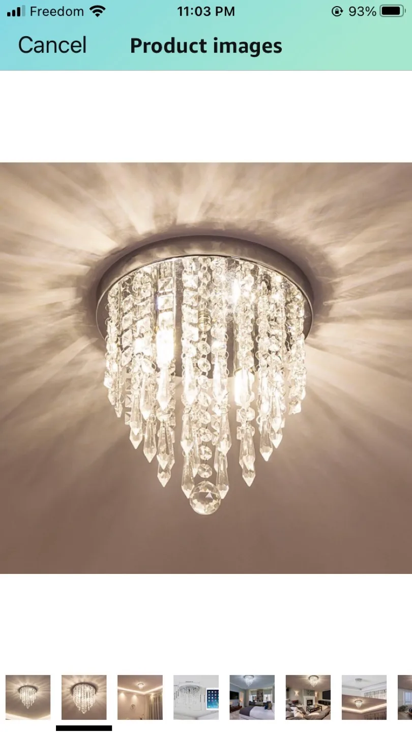Crystal Chandelier Ceiling Light thumbnail
