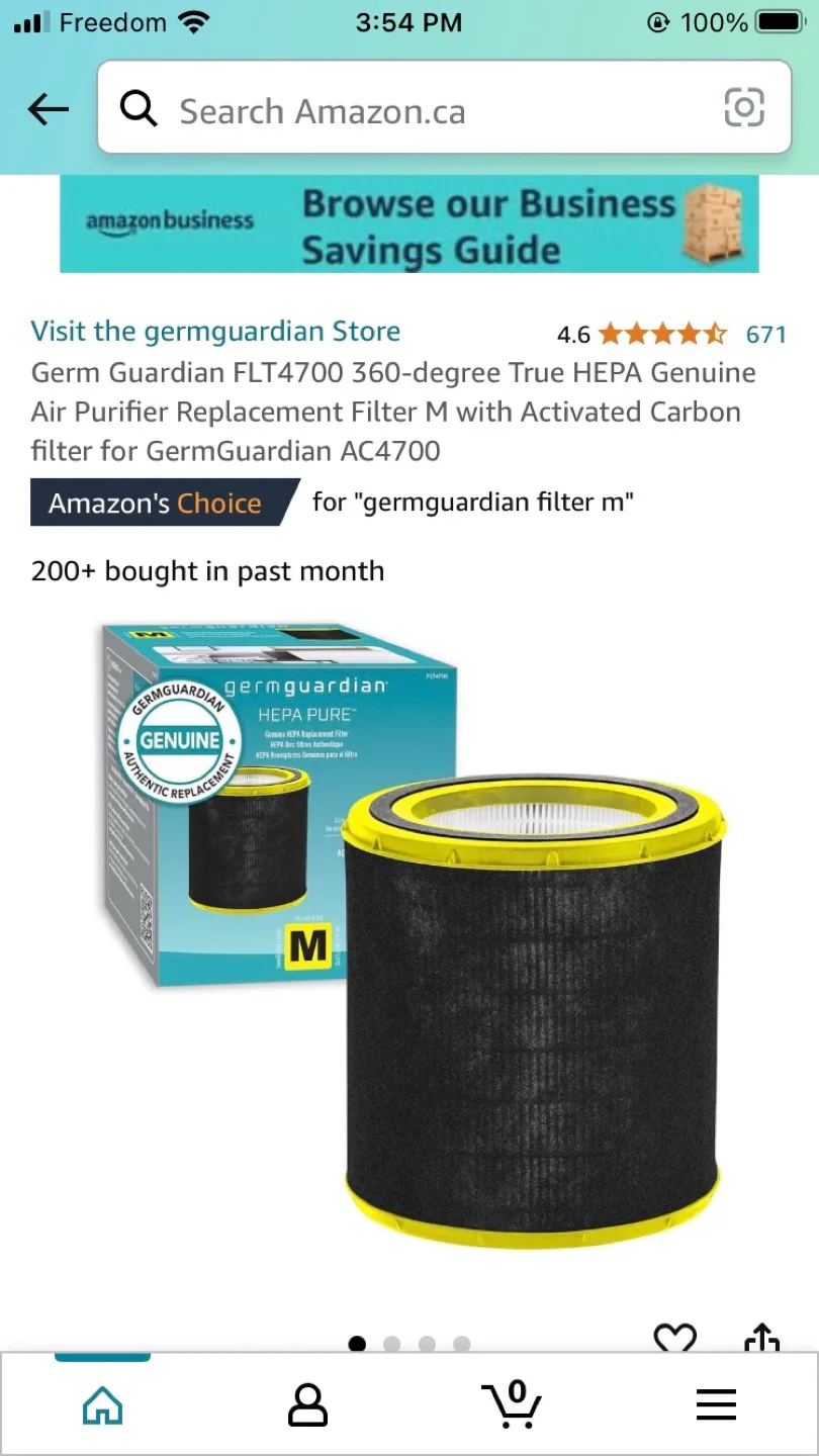 GermGuardian FLT4700 Air Purifier Replacement Filter Size M image indicator(2)