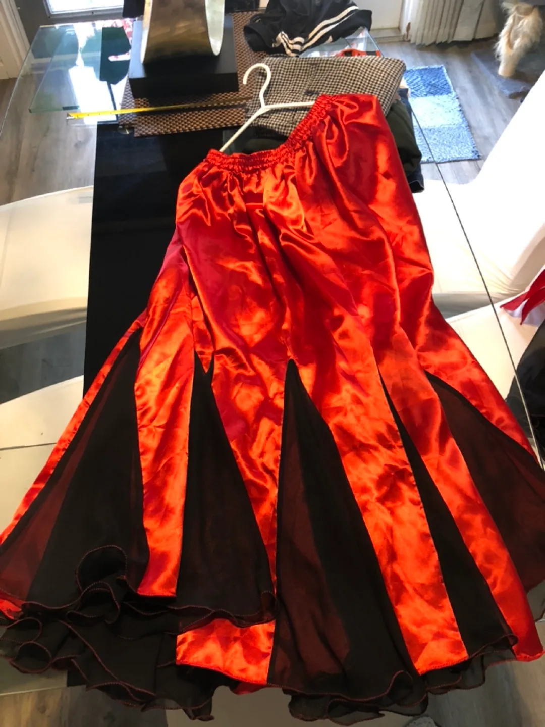 Red and Black Belly Dance Halloween Costume image indicator(3)