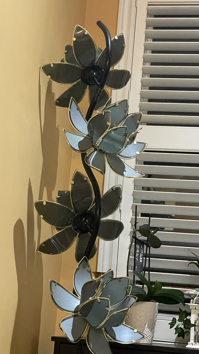 Mid-Century Modern Flower Lamp