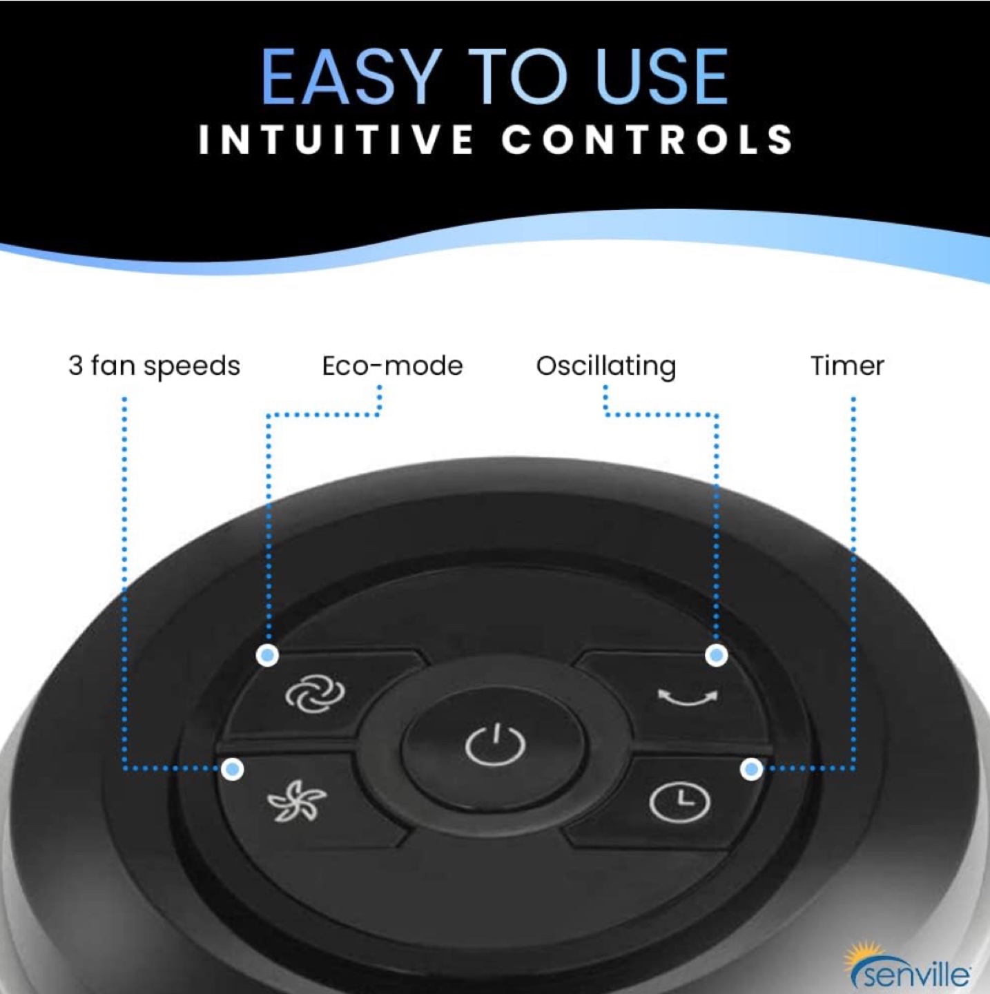 Adjustable Oscillating Tower Fan - photo 3