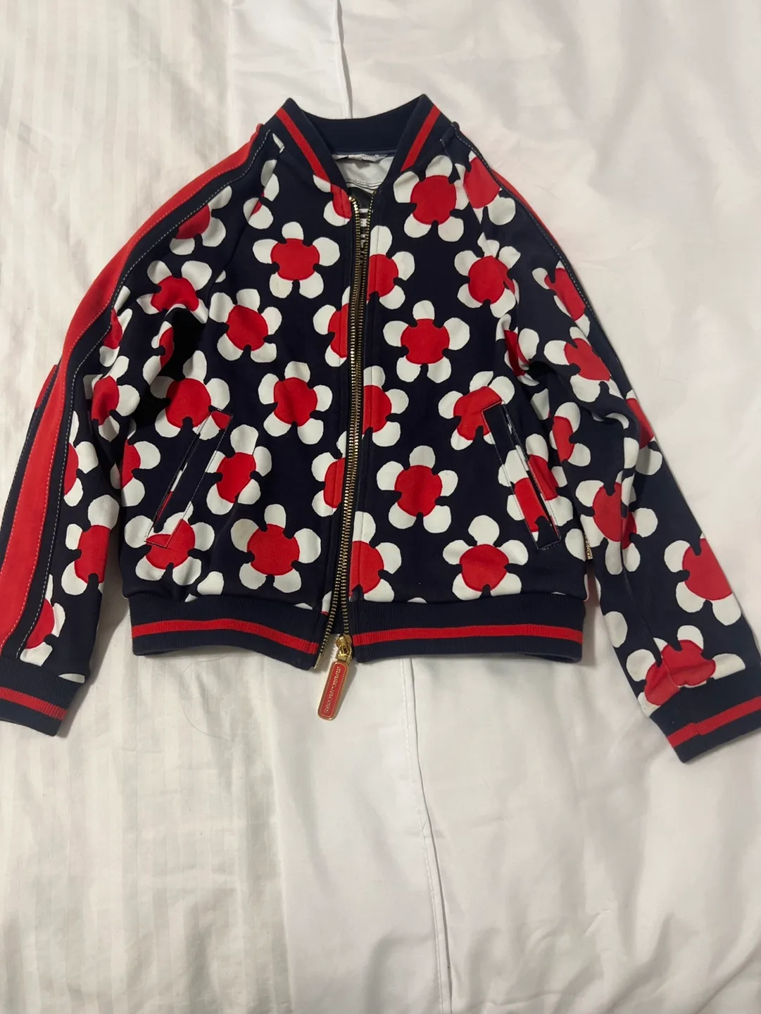 Little Marc Jacobs Floral Bomber Jacket thumbnail