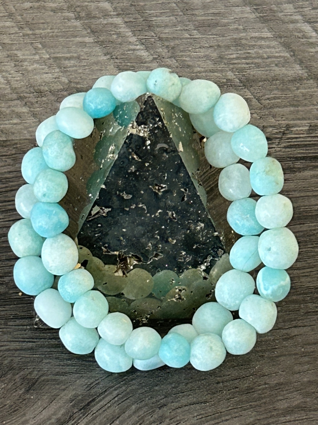 Blue Aragonite Bracelets