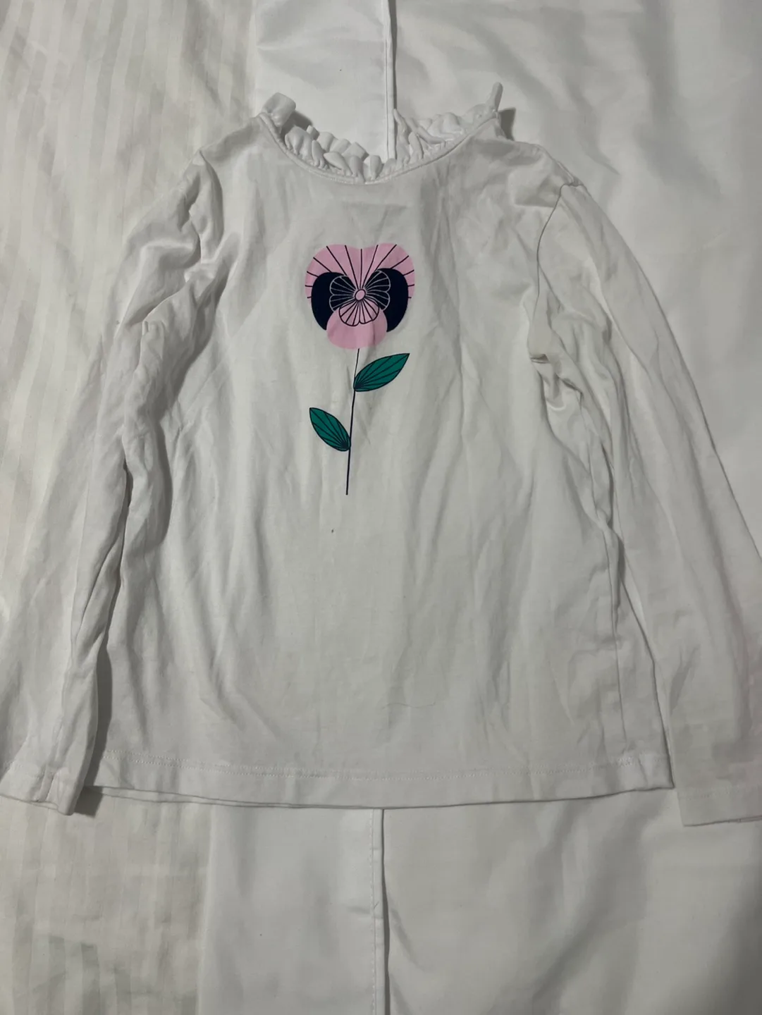 Jacadi Paris White Long Sleeve Shirt Size 8A thumbnail