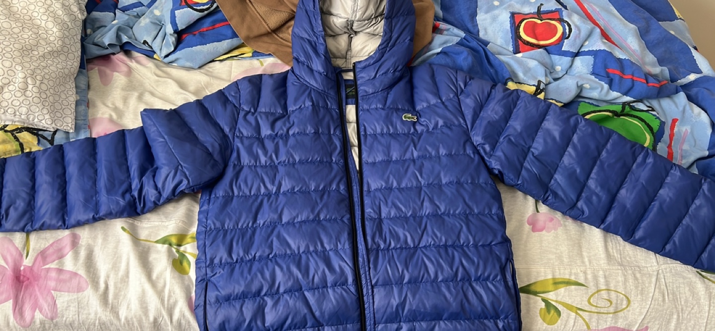 Lacoste Men's Blue Puffer Jacket