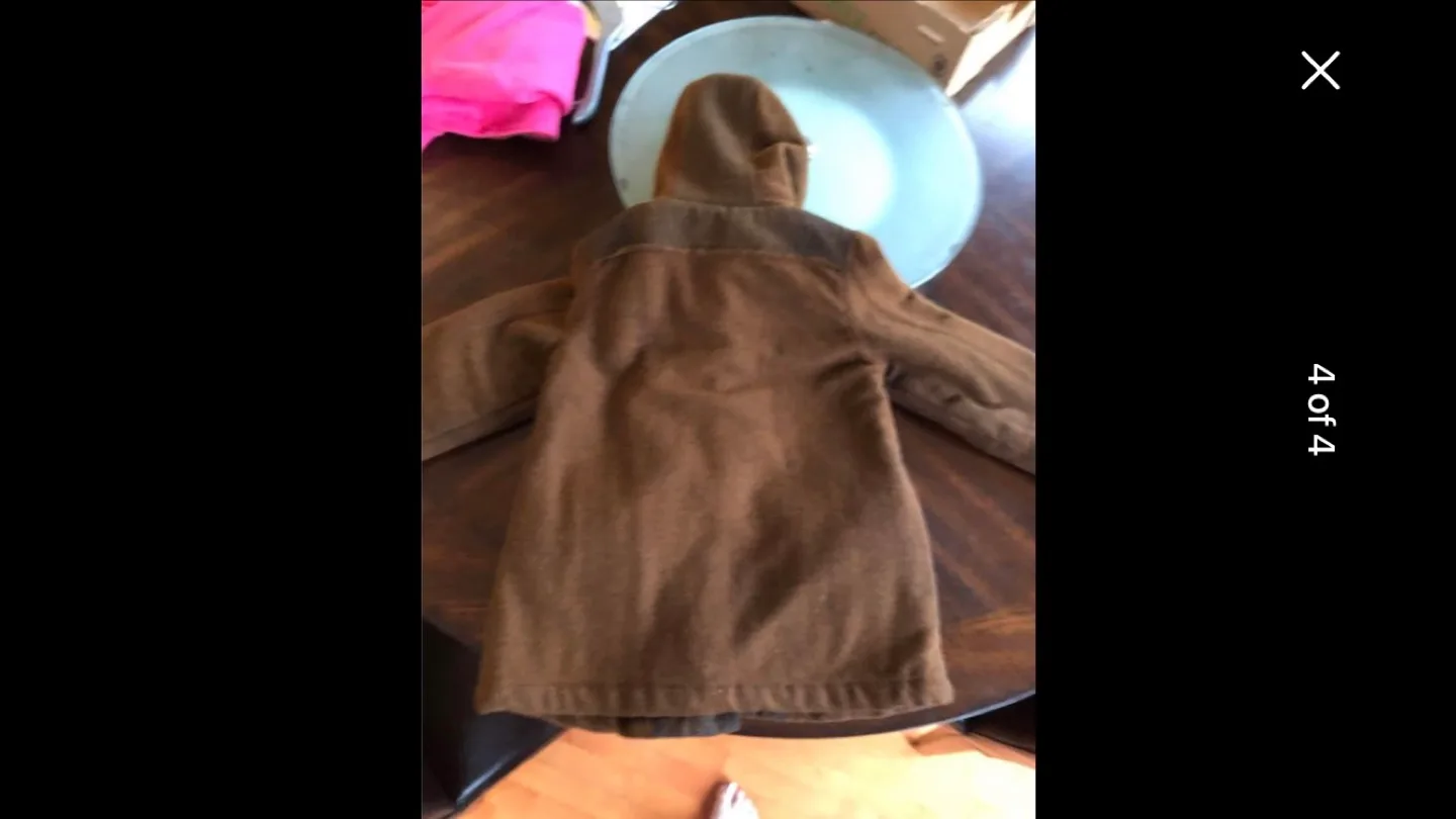 Brown Winter Coat with Hood image indicator(3)