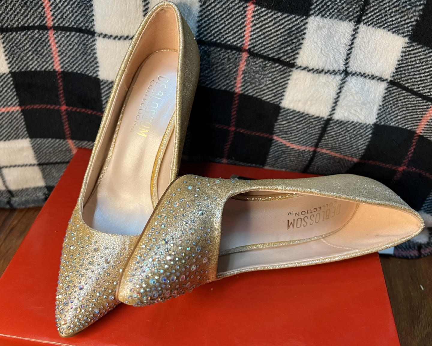 Gold Beaded Heels - photo 2
