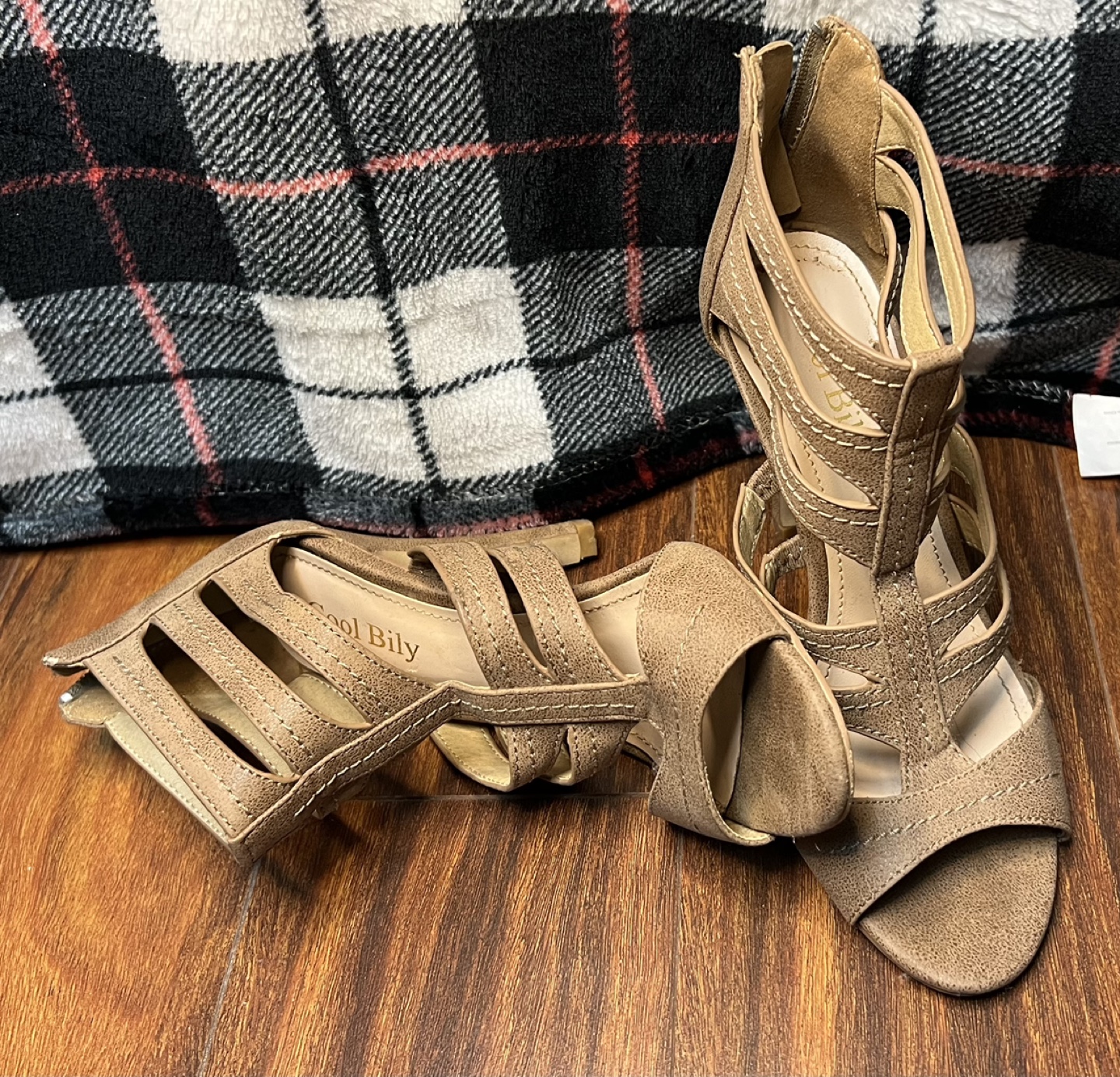 Brown Gladiator Strappy Sandals