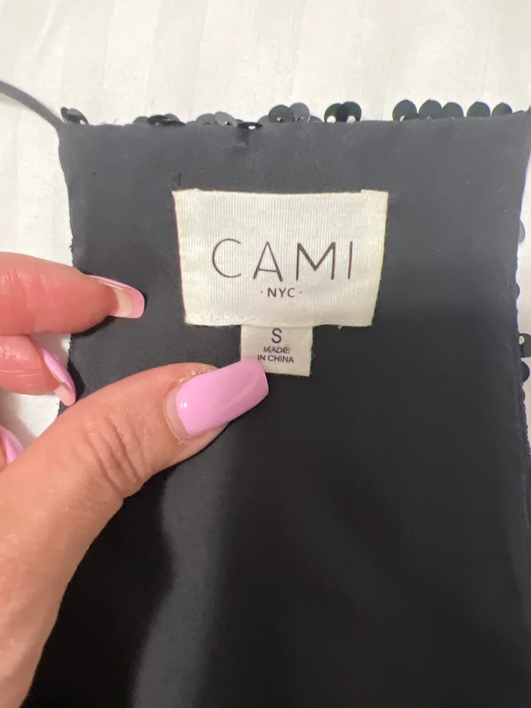 Cami NYC Black Sequin Tank Top image indicator(2)