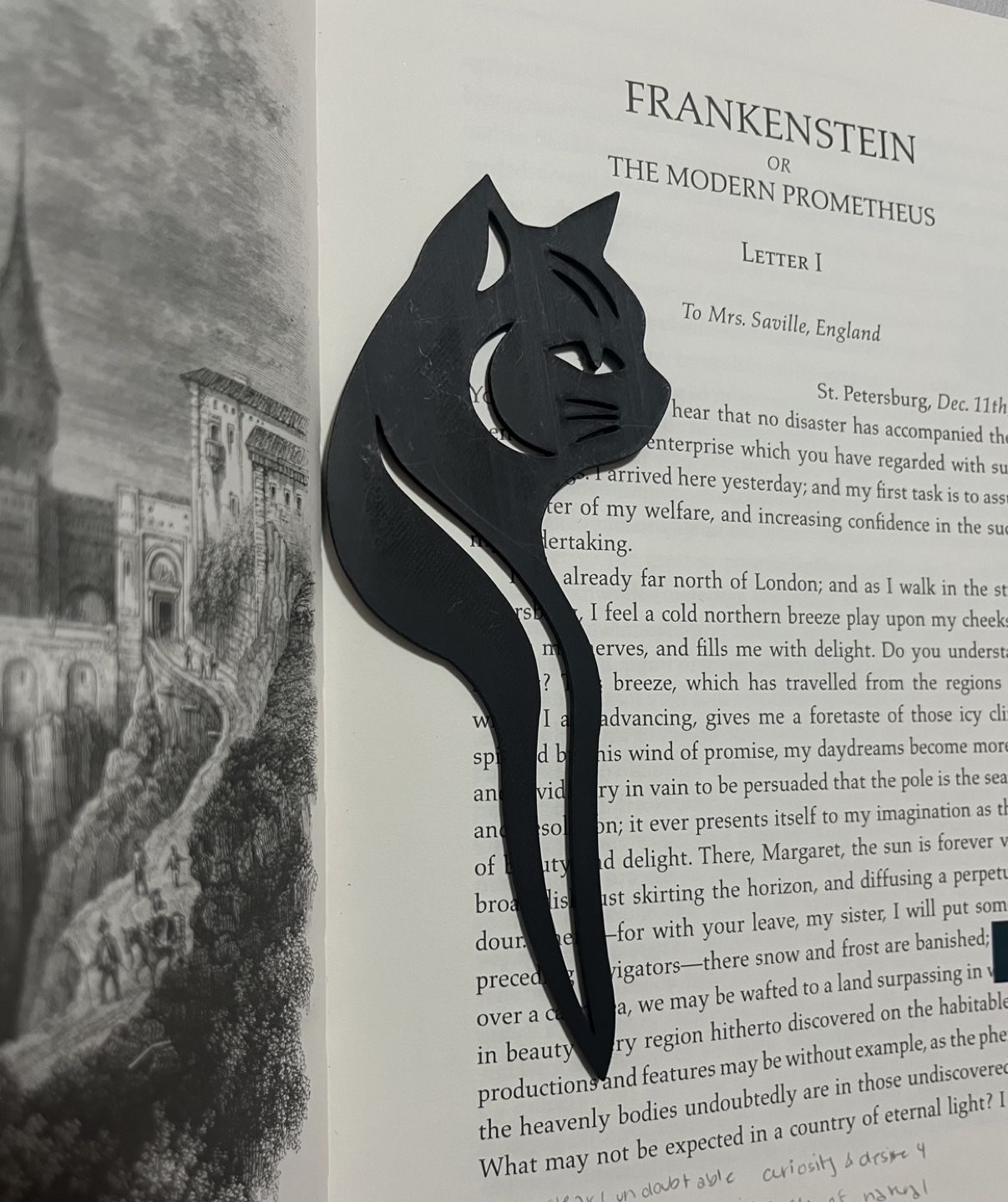 Cat Bookmark 3D Printed - photo 2
