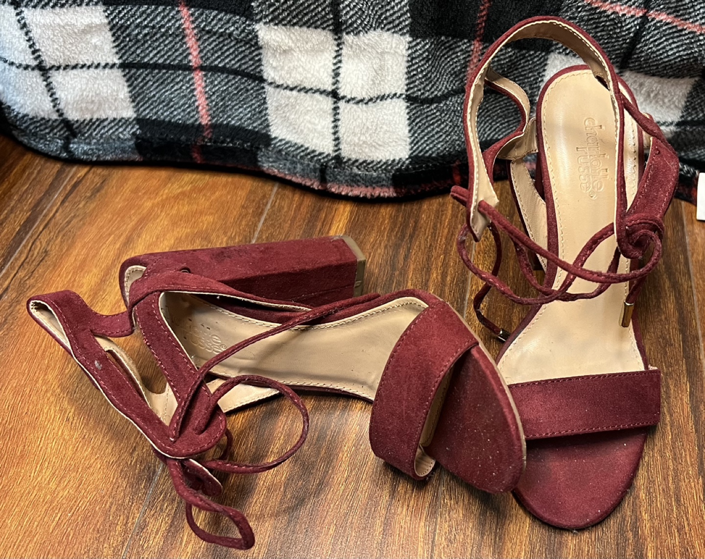 Red Suede Heels