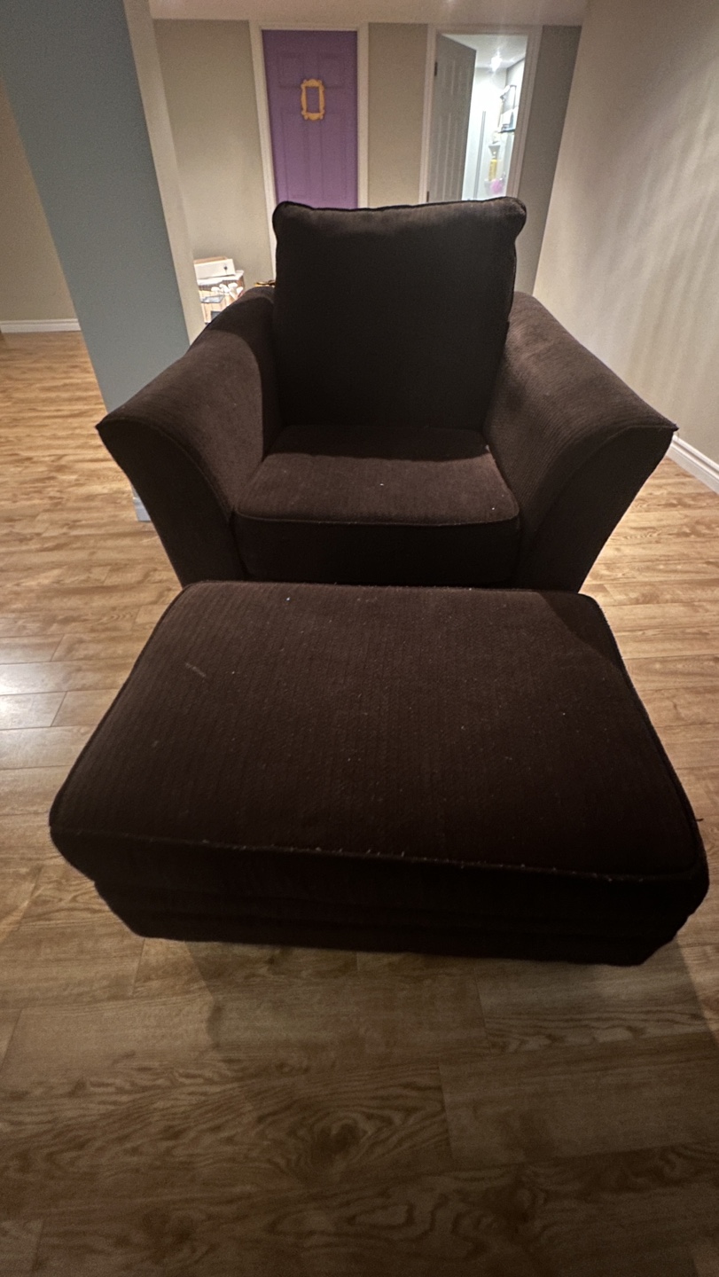 Brown Sofa, Loveseat, and Ottoman Set - photo 2