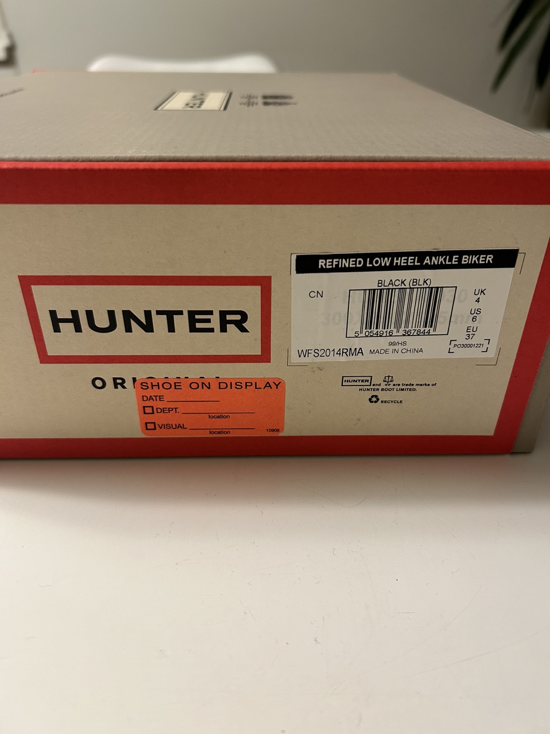 Hunter Black Refined Low Heel Ankle Biker Boots - photo 4