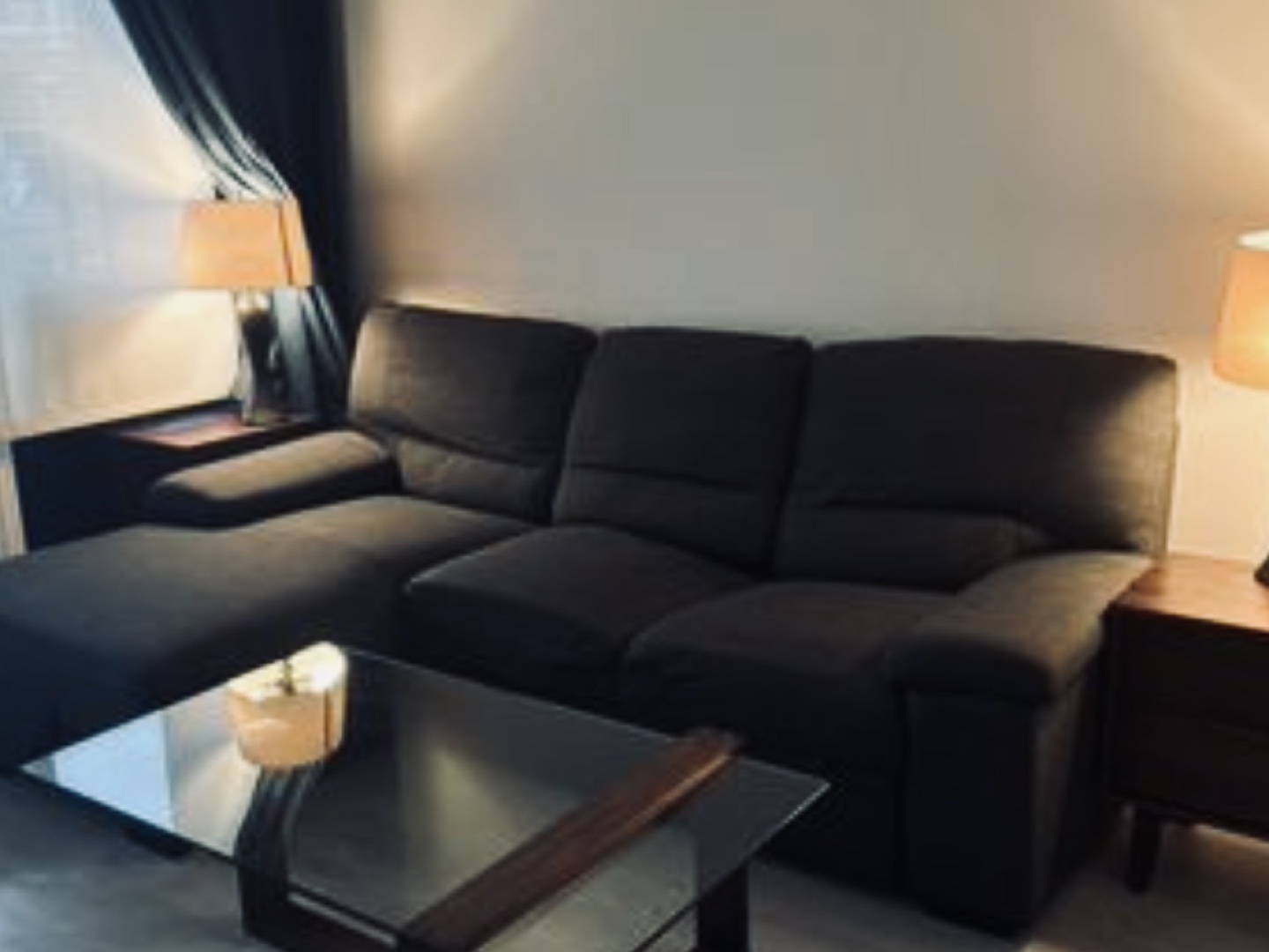 Pop-Up/Pull-Out Sectional Sofa Bed - Charcoal - photo 2