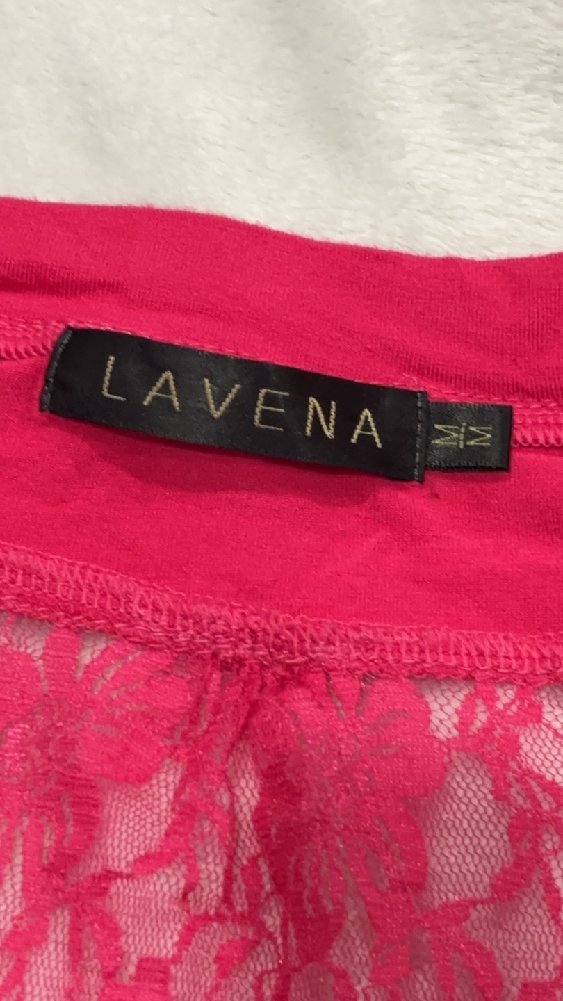 Pink Long Sleeve Lace Back Cardigan - photo 4