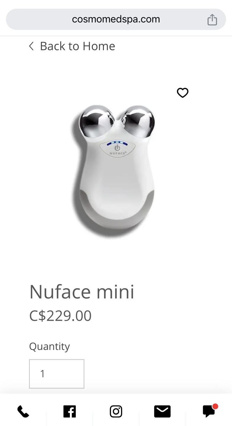 Nuface Mini Facial Toning Device