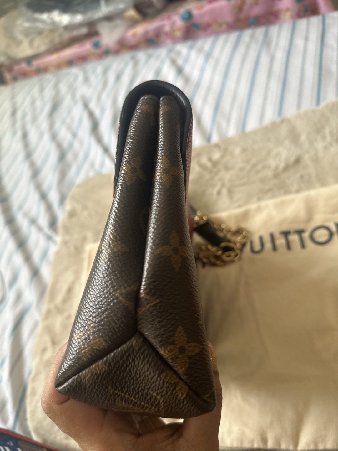 Louis Vuitton  Monogram  Red  Chain Bag - photo 5