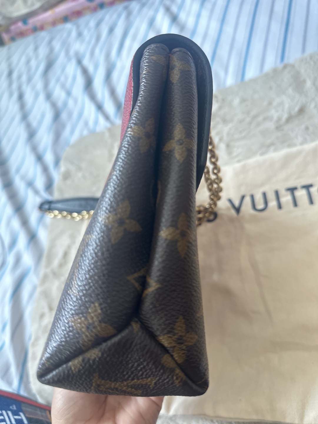 Louis Vuitton  Monogram  Red  Chain Bag - photo 4