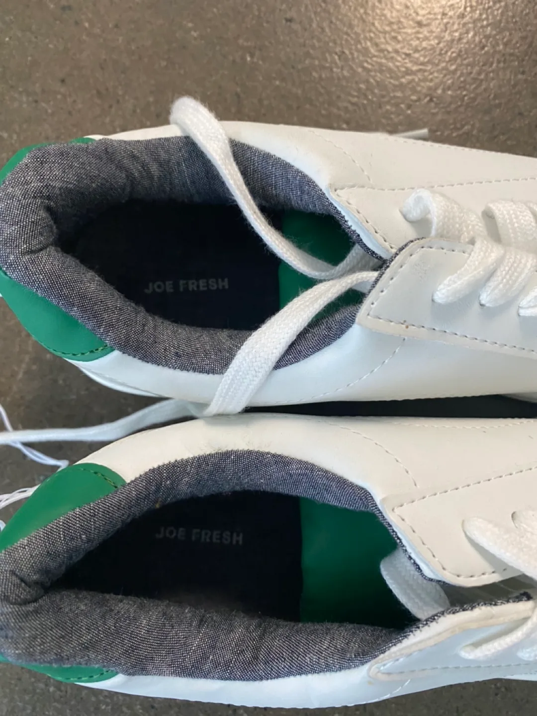 Joe Fresh White Sneakers with Green Detail image indicator(4)