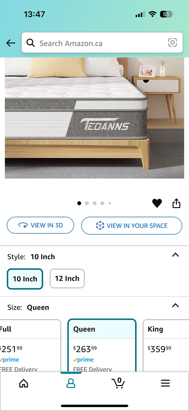 Queen size bed + Mattress - photo 3