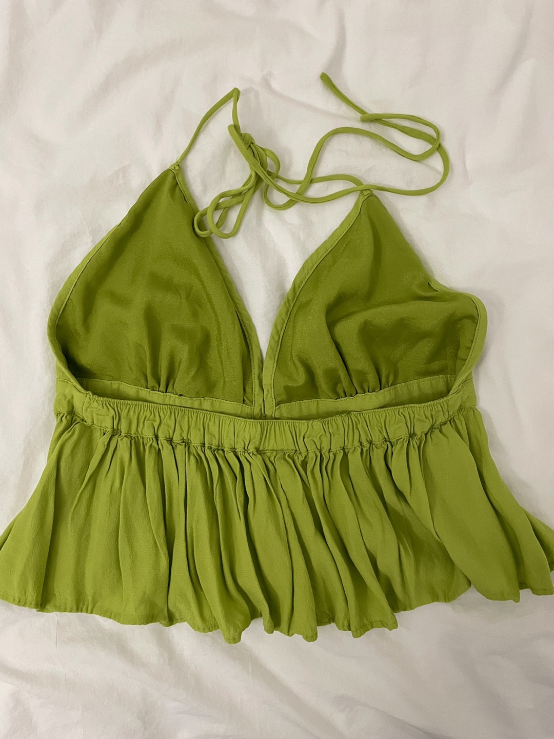 Garage Green Flowy Halter Top, size S - photo 2