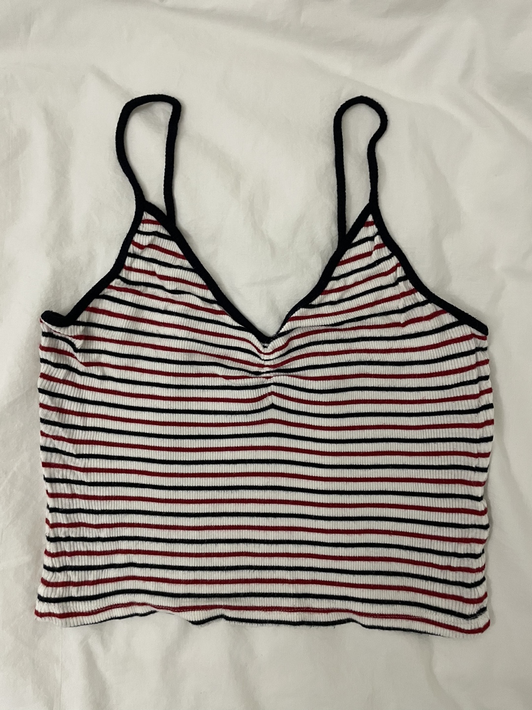 Bershka Striped Crop Top, size S