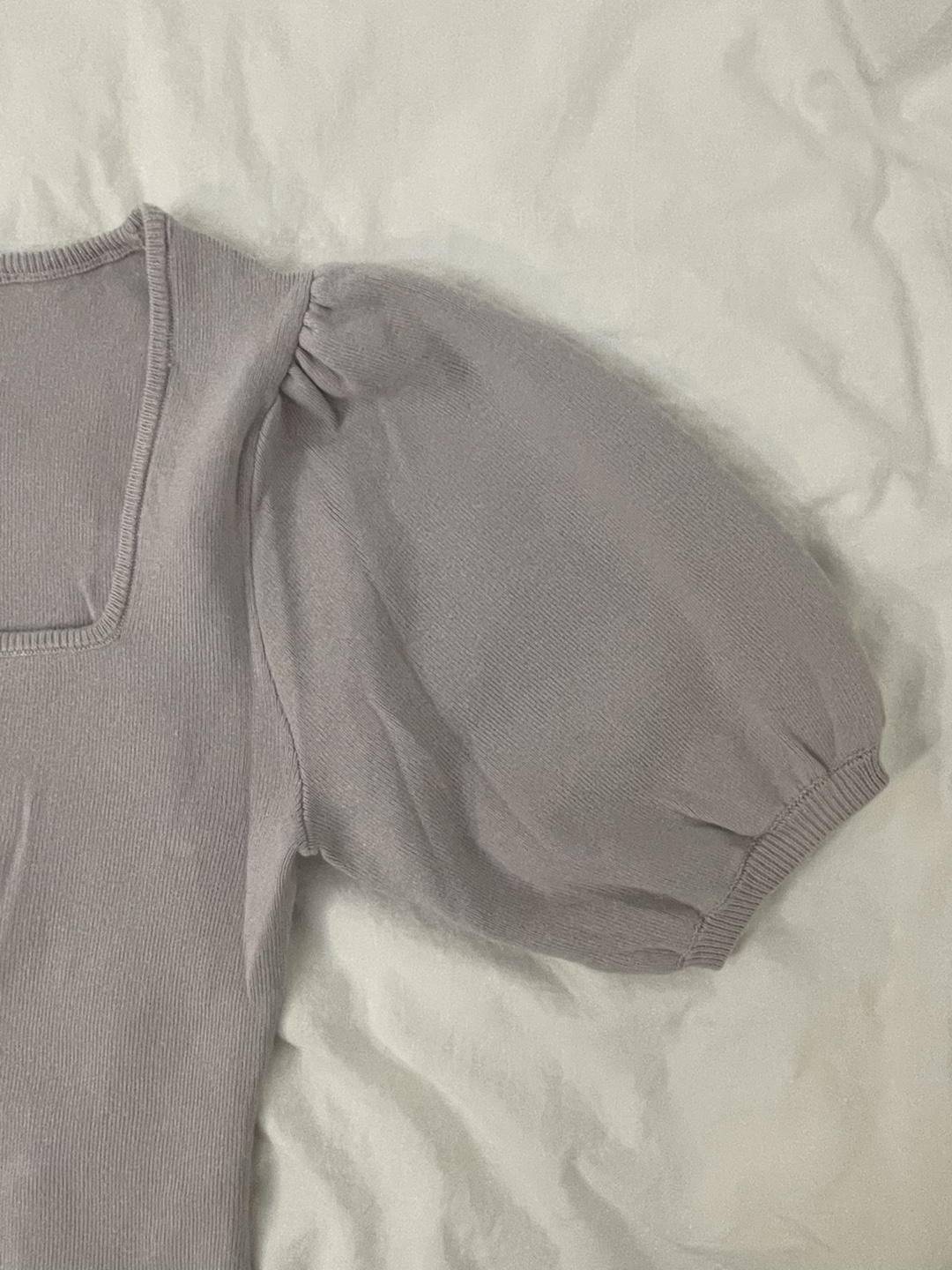 Oak + Fort Lilac Puff Sleeve Top, size XS - photo 2
