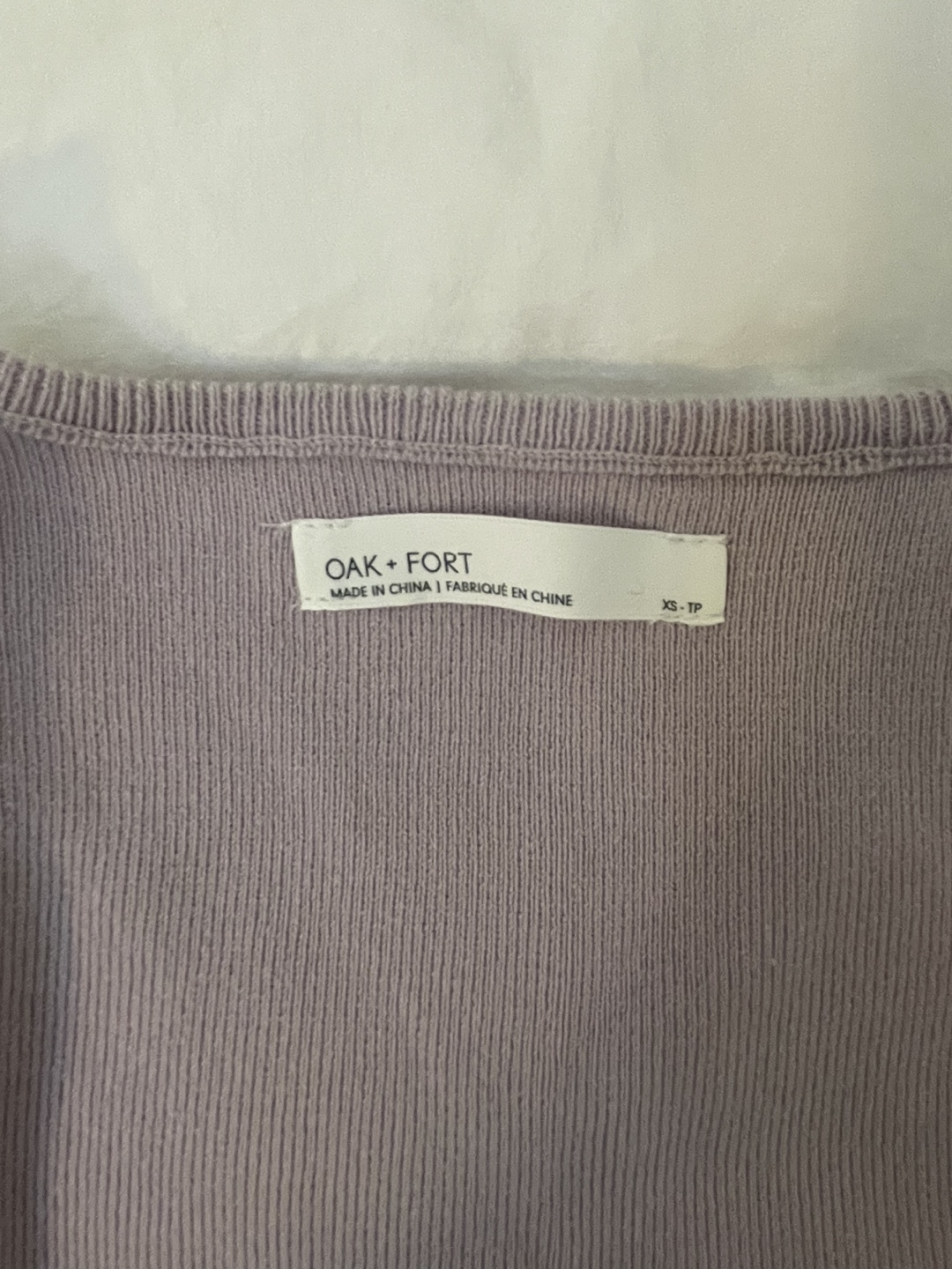 Oak + Fort Lilac Puff Sleeve Top, size XS - photo 3