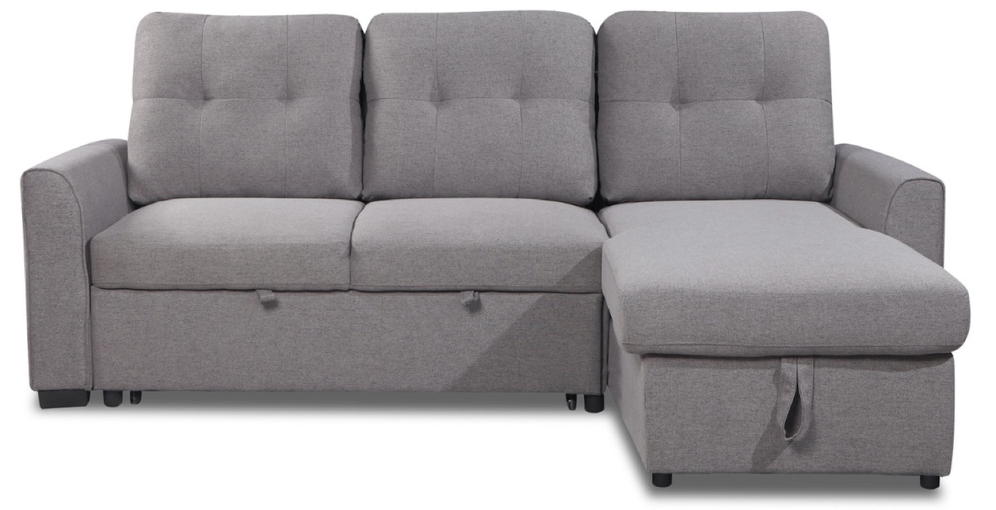 Grey Sectional Sofa with Storage - photo 3
