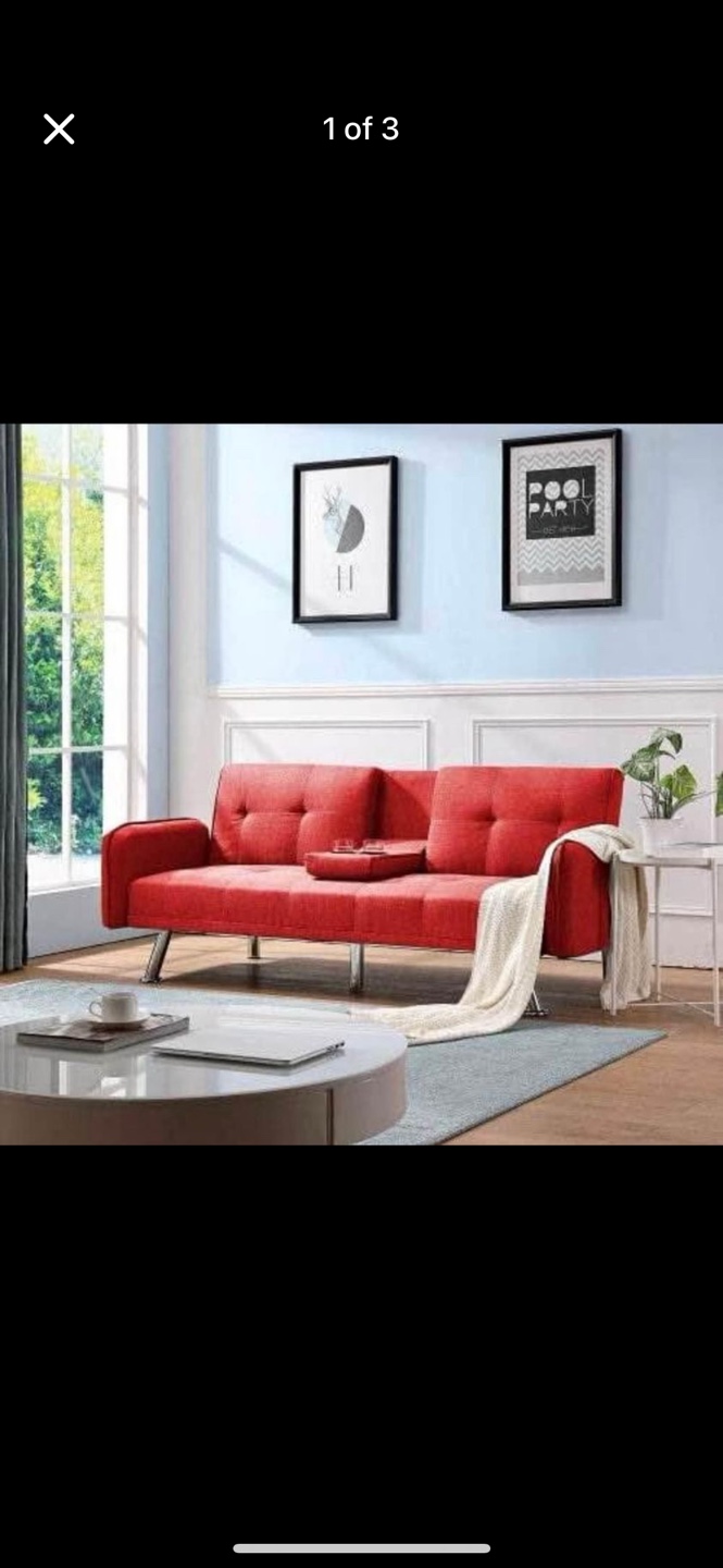Red Futon Sofa Bed