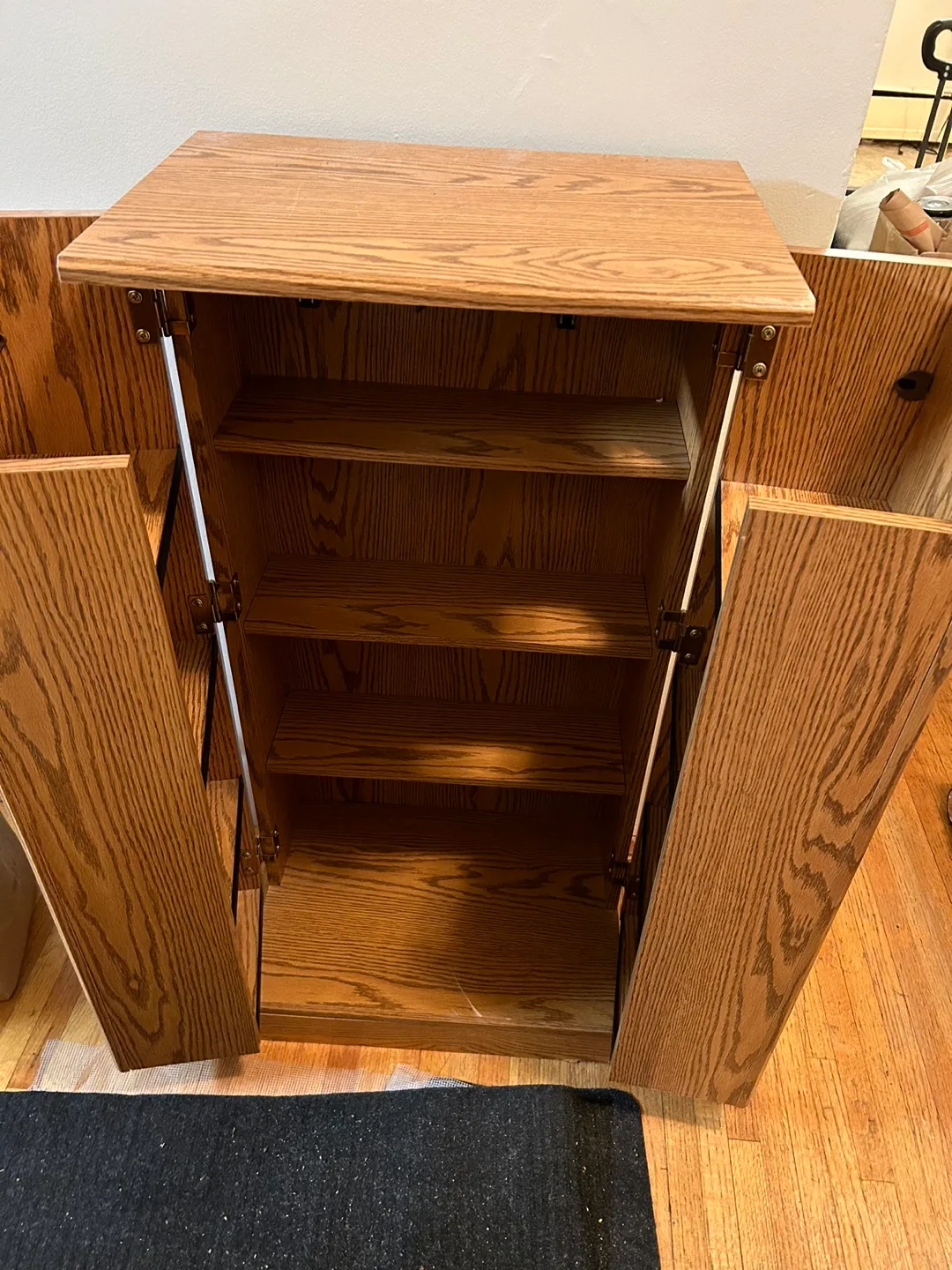 Wooden Cabinet with Shelves image indicator(2)