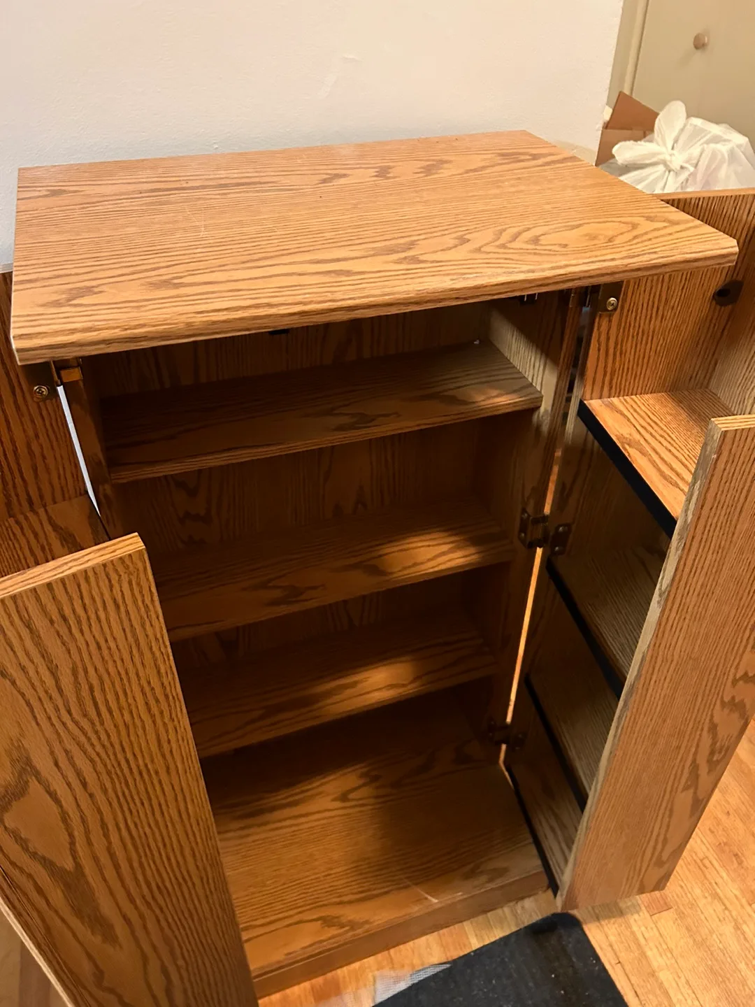 Wooden Cabinet with Shelves image indicator(4)