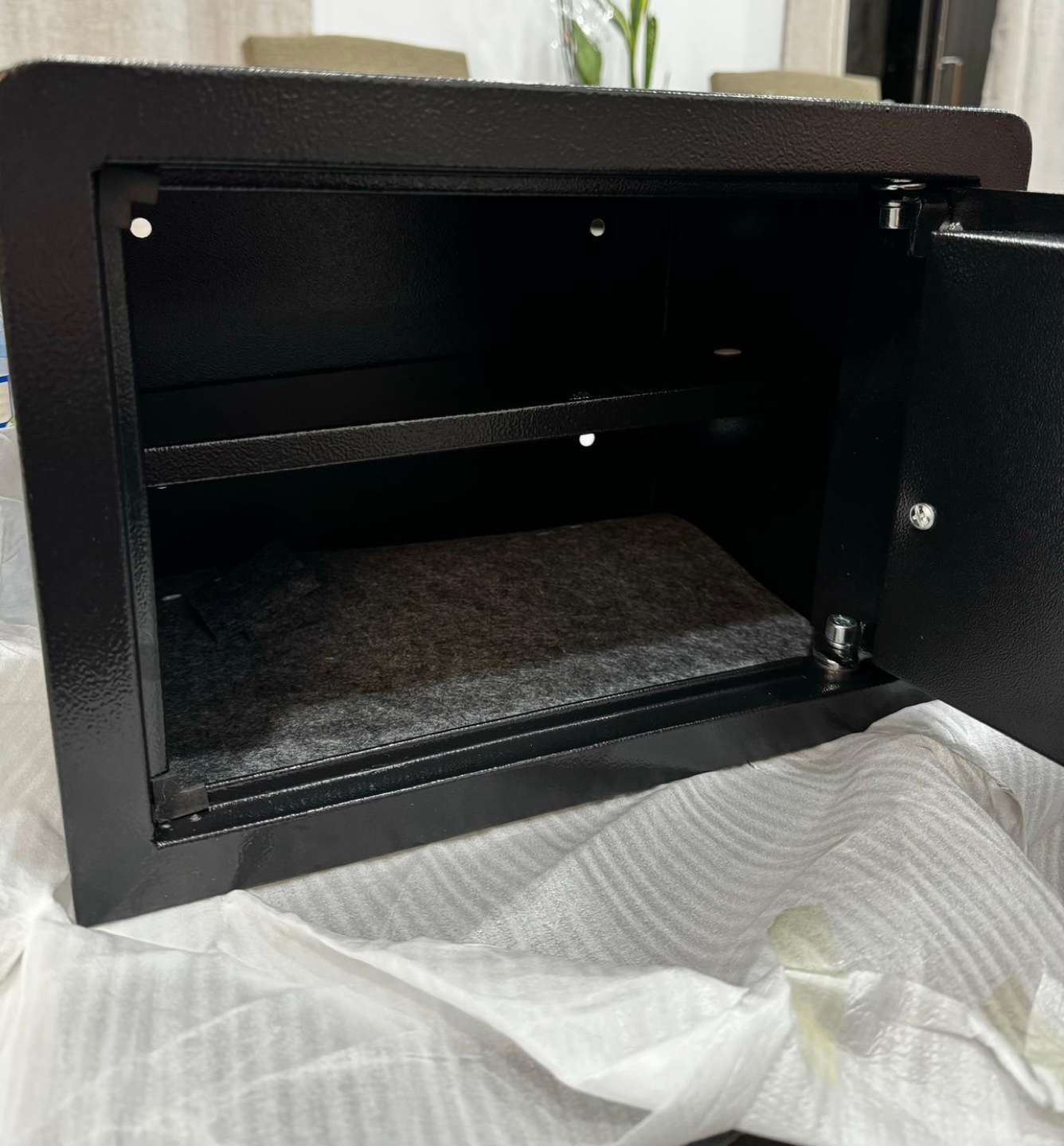 Wasjoye Small Safe with Key and Combination Lock - photo 3