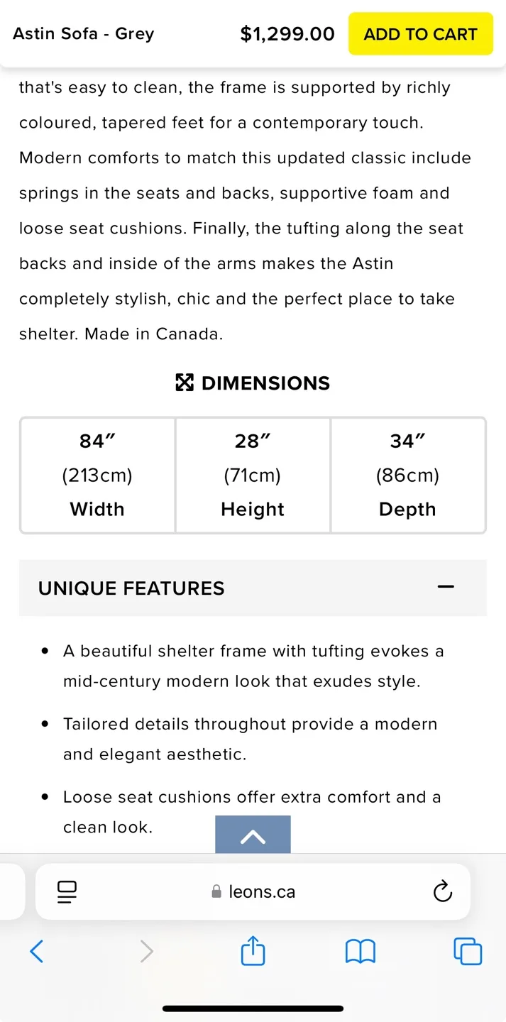 3-Seater Sofa - Grey image indicator(4)