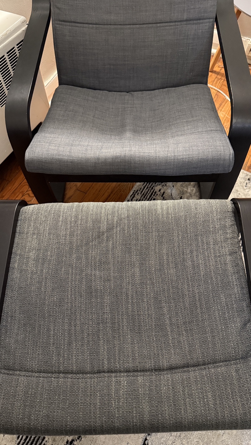 IKEA Poang Armchair and Footstool - photo 3