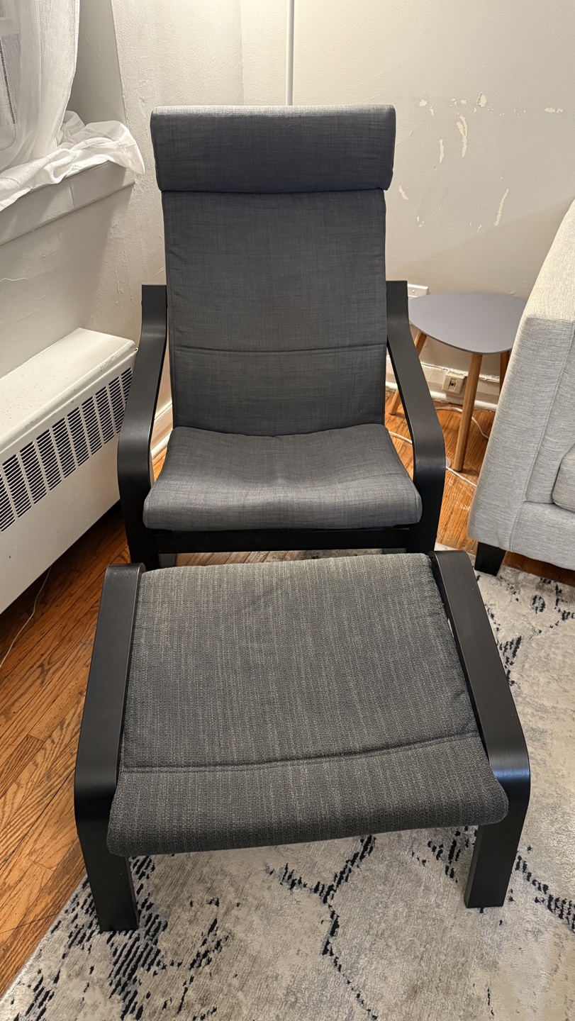 IKEA Poang Armchair and Footstool - photo 2