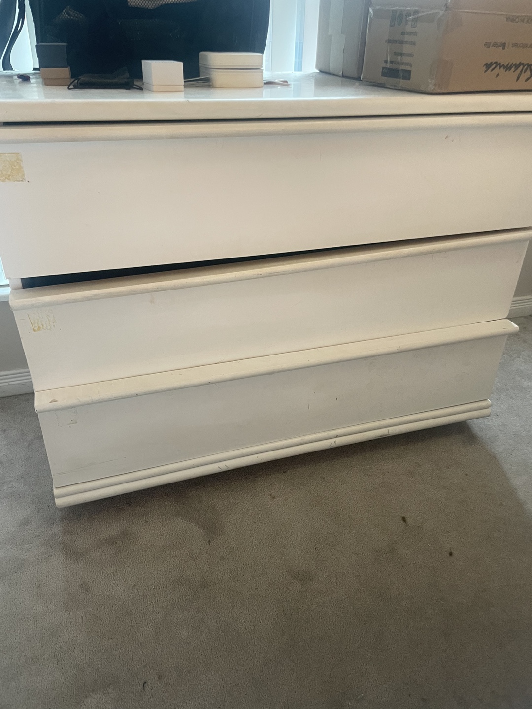 Free! White Three-Drawer Dresser/ moving sale - photo 2