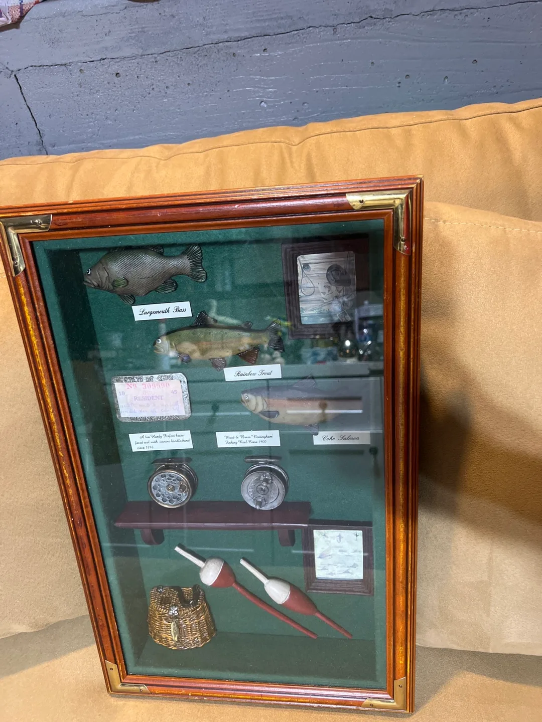 Framed Fishing Shadowbox image indicator(2)