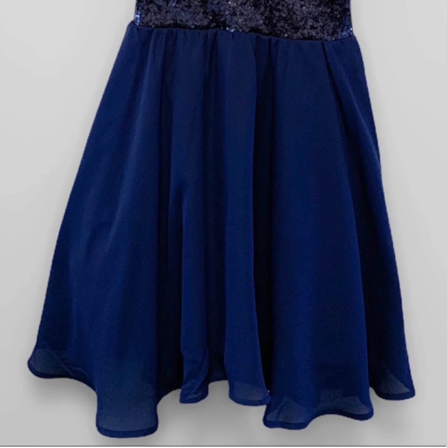 Designer Blue Dress - Girls - Like New image indicator(4)