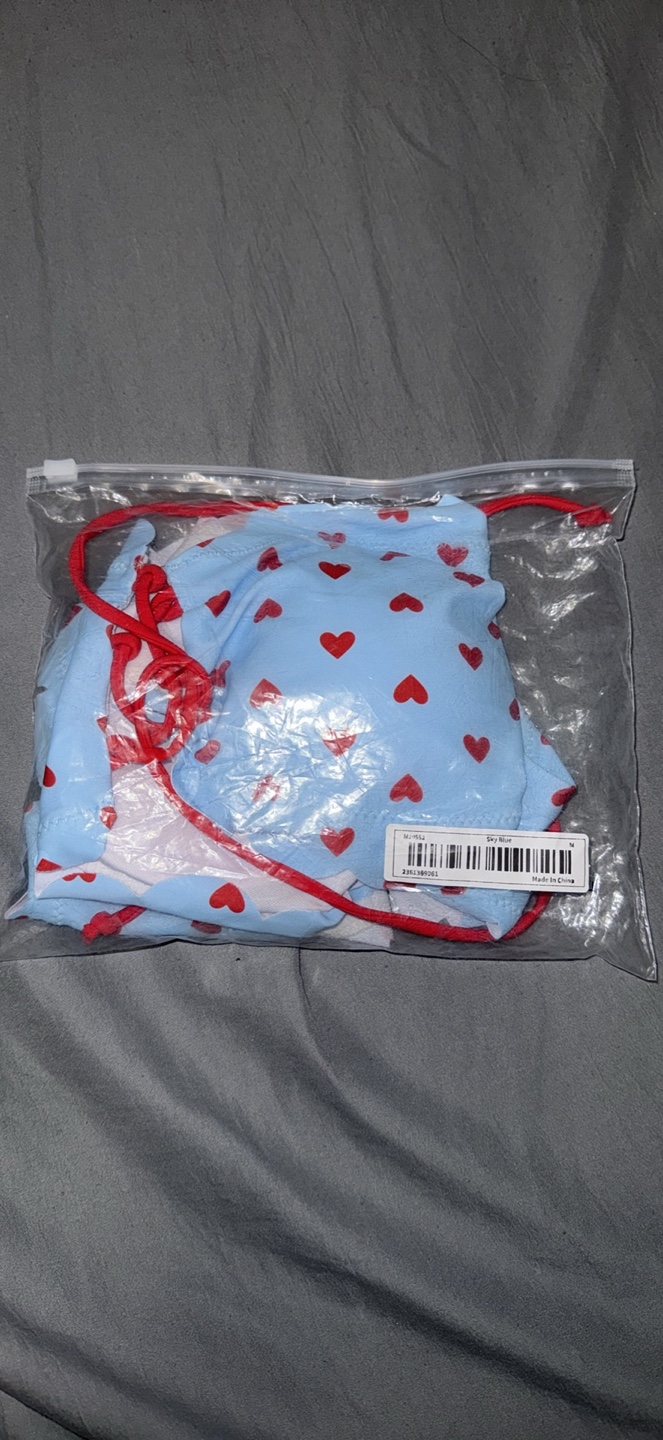 Blue Heart Print Bikini Set - photo 4