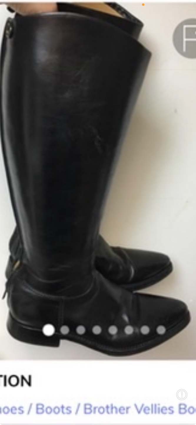 Boots leather designer riding
