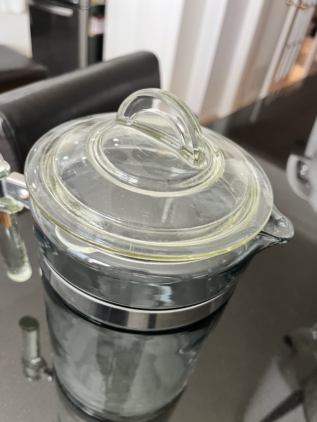 Vintage Glass Coffee Pot - Pyrex stamp at bottom - photo 2