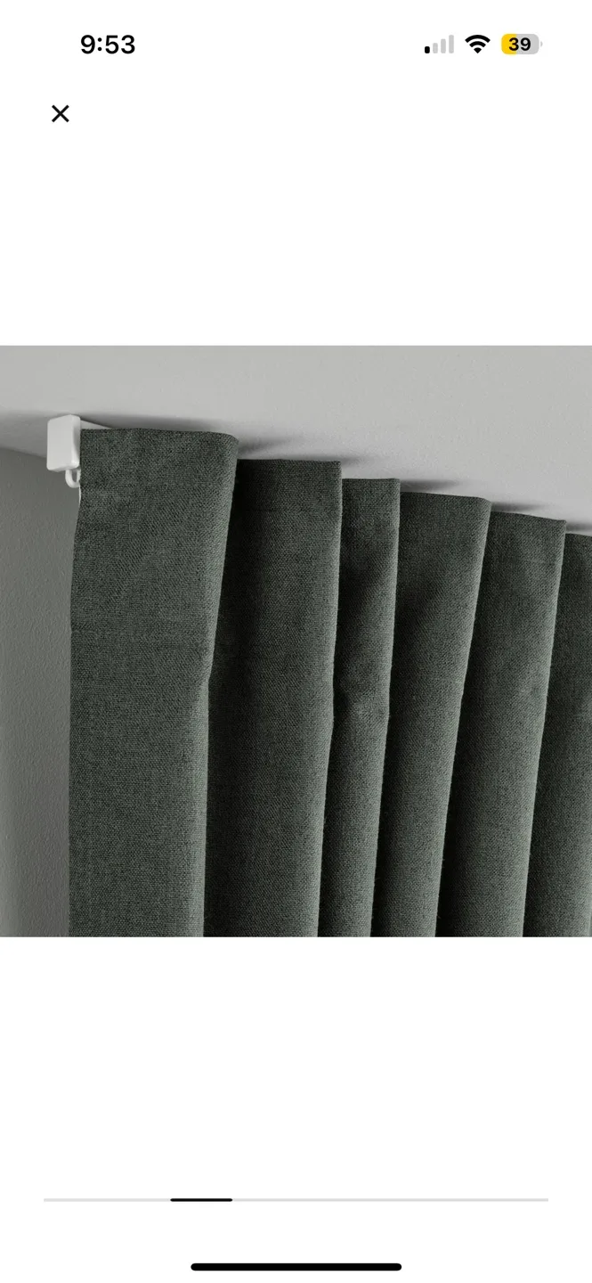 IKEA Blackout Curtain - Dark Green thumbnail