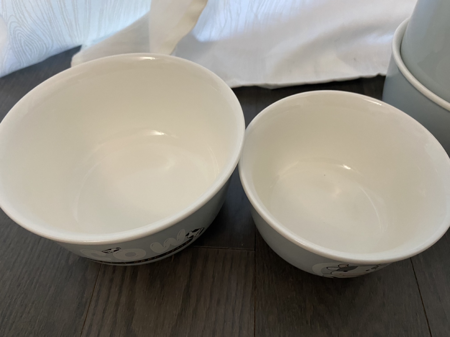 Set of 4 Cow Themed Bowls - photo 2