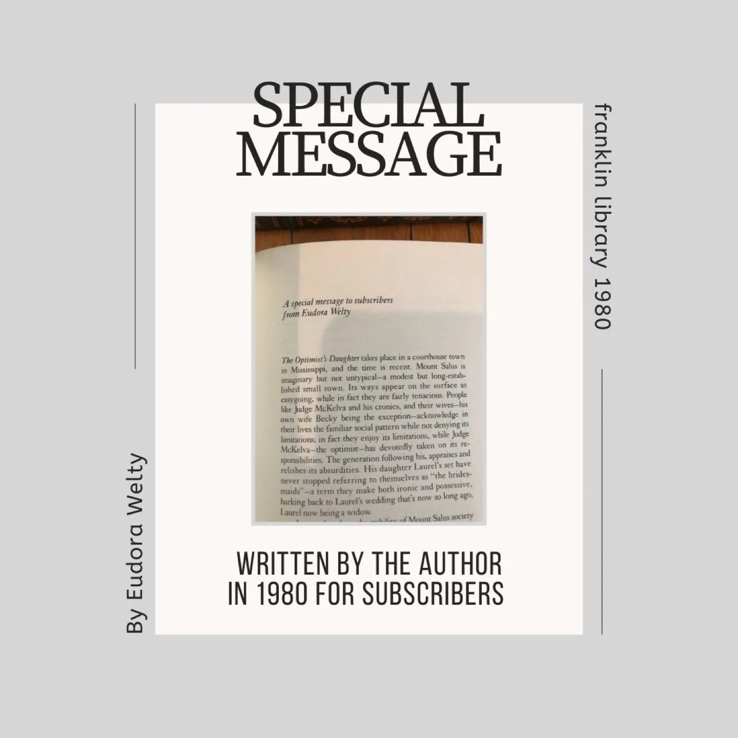 The Optimist's Daughter - Signed Limited Edition image indicator(7)