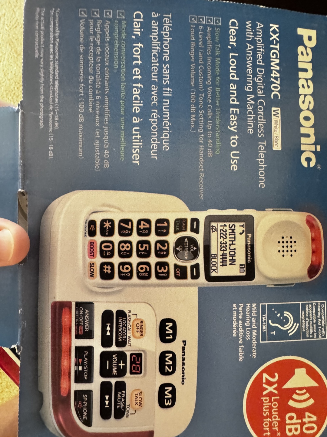 Panasonic Amplified Digital Cordless Phone
