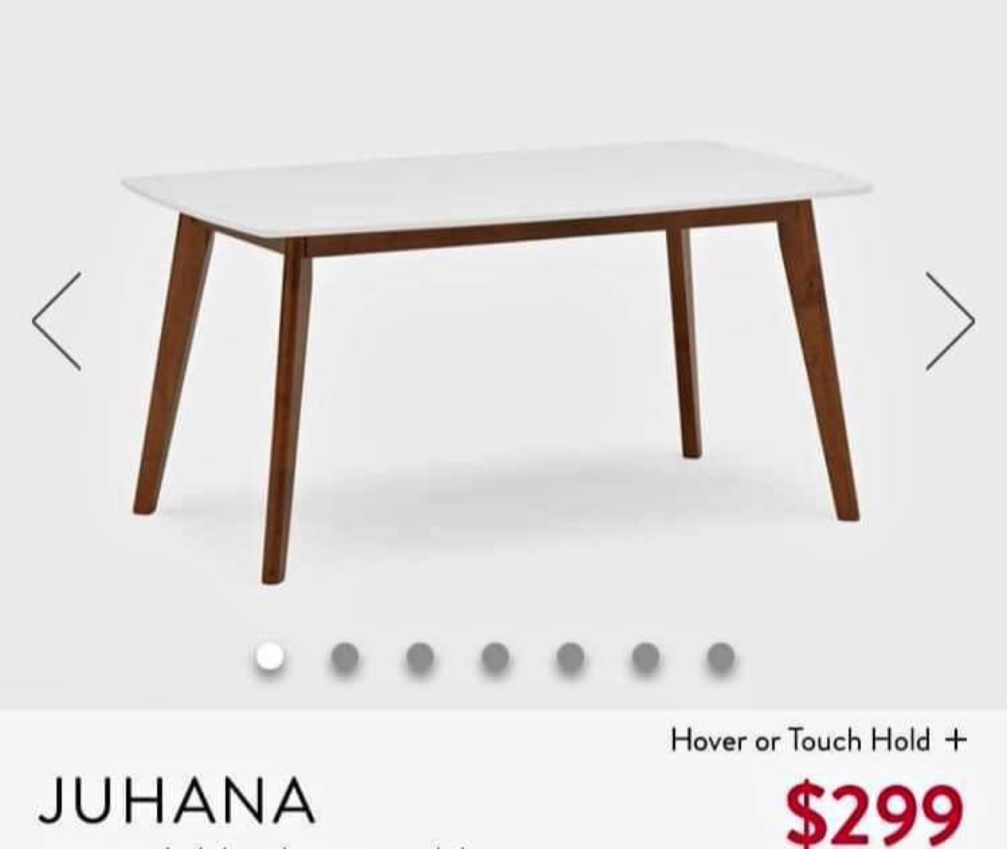 White Dining Table Structube - photo 2