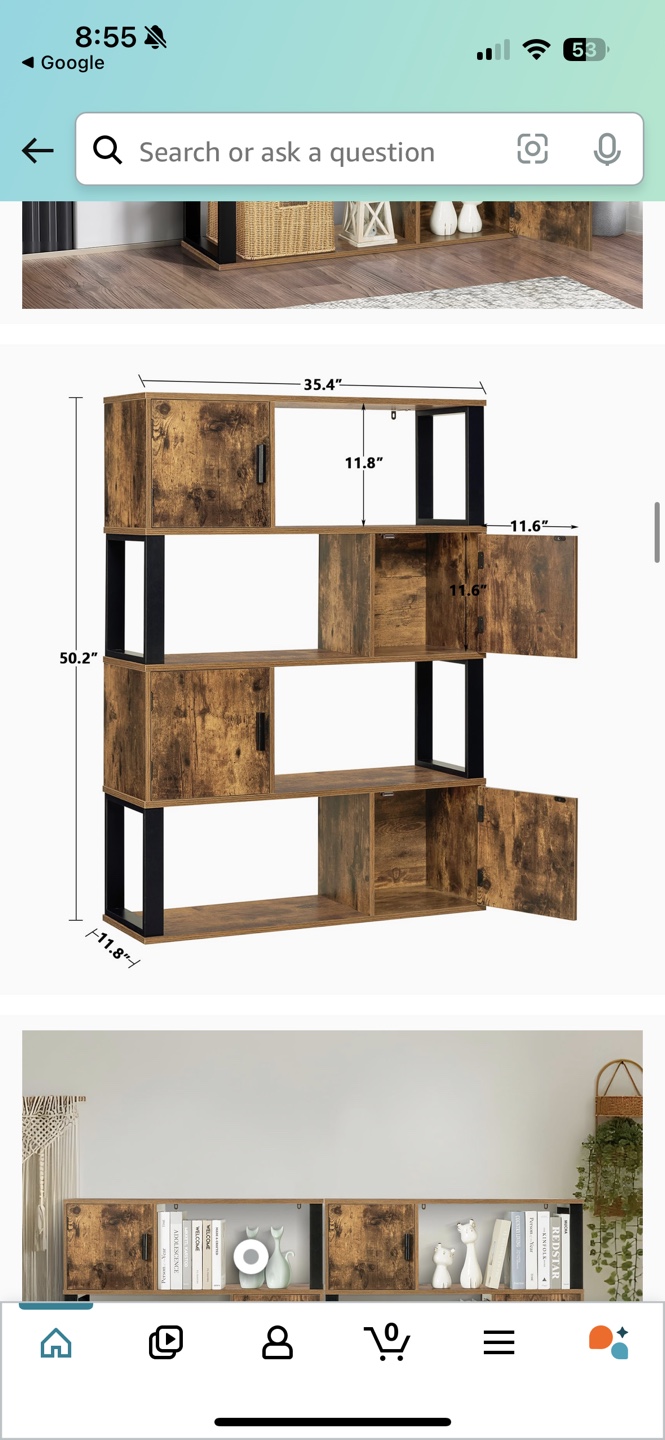 Rustic Industrial Bookcase - photo 3